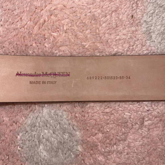 COPY - Alexander McQueen all-over logo-print belt - Picture 6 of 7